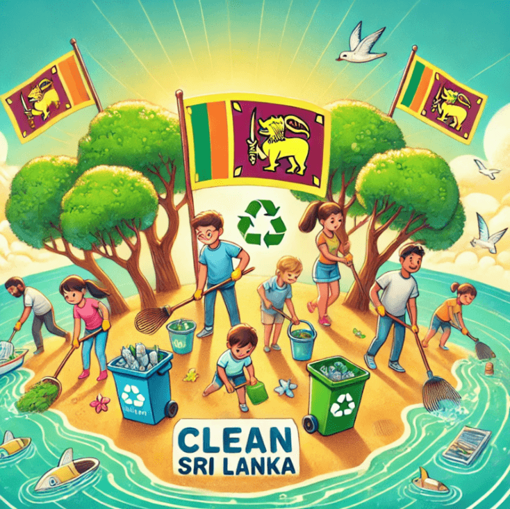 கிளீன் ஸ்ரீலங்கா விழிப்புணர்வுக்கு ஓவியங்கள் மூலம் மாணவர் பங்களிப்பு”