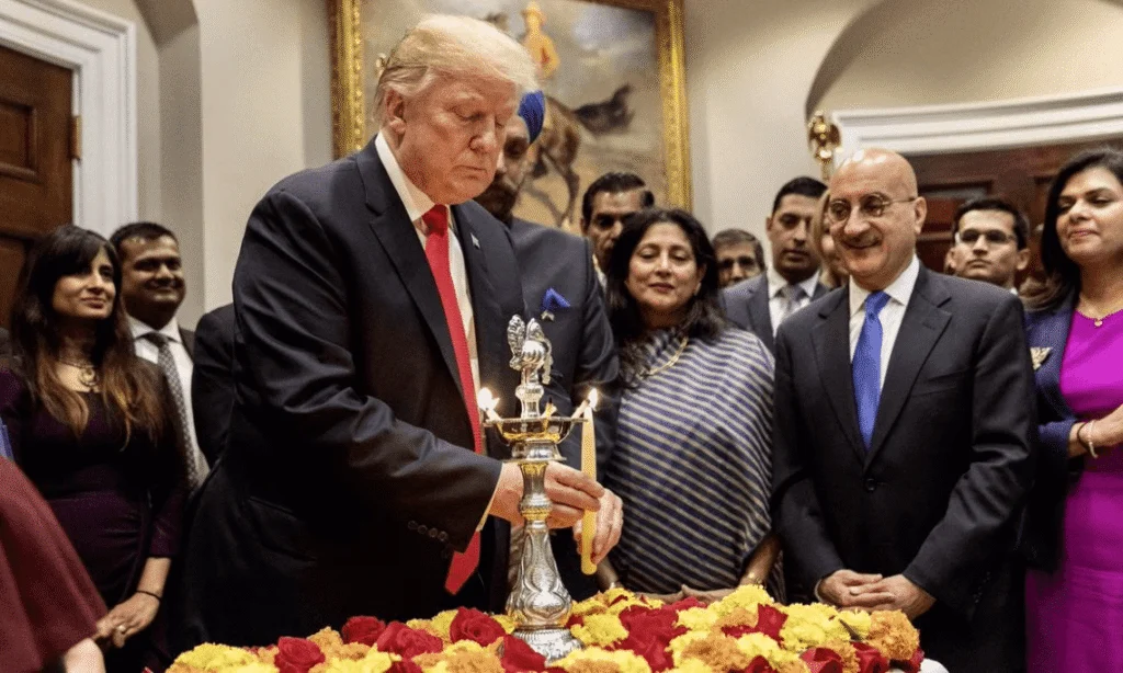 அமெரிக்க – வெள்ளை மாளிகையில் தீபாவளி !