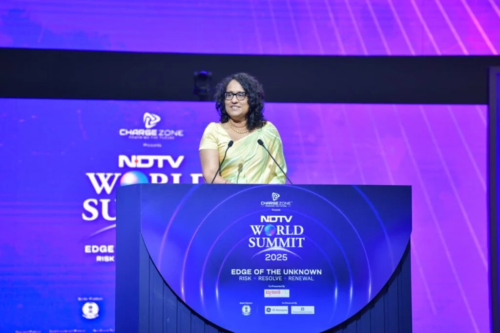 NDTV உலக உச்சி மாநாட்டில்   பிரதமர் கலாநிதி ஹரிணி அமரசூரிய சிறப்புரை