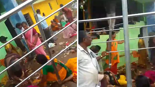 கோவிலில் நெரிசலில் 12 பேர் பலி