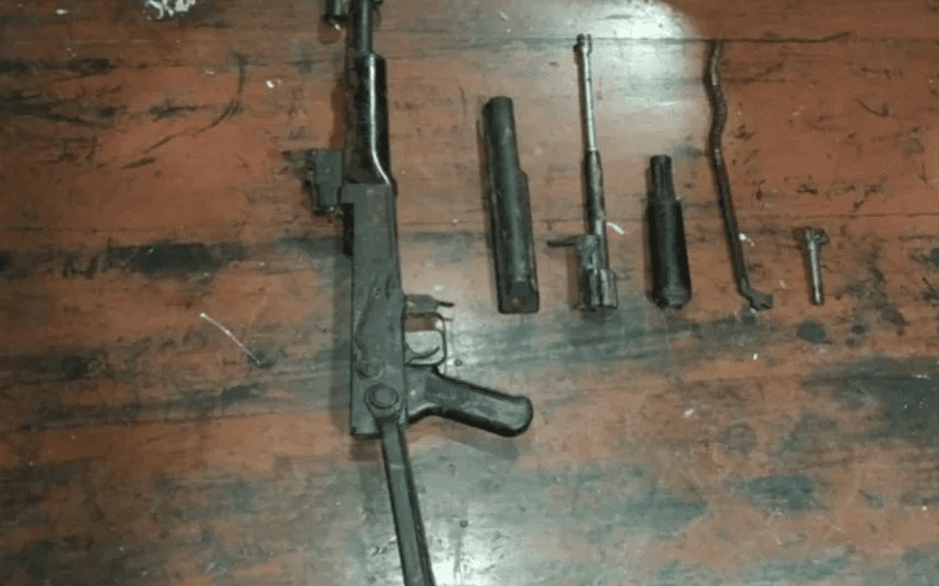 காட்டுப்பகுதியில் மறைத்து வைக்கப்பட்டிருந்த T56 துப்பாக்கி மீட்பு