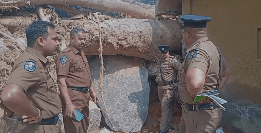கலஹா கோயிலுக்கு அருகில் பாரிய மாணிக்கக் கல் – பலத்த பொலிஸ் பாதுகாப்பு