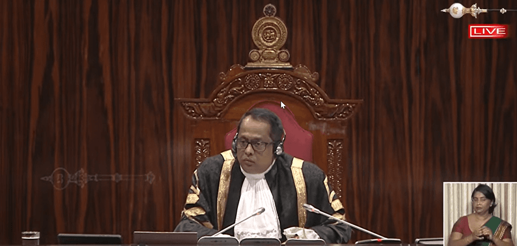 இரண்டு சட்டமூலங்கள் குறித்த உயர் நீதிமன்றத் தீர்மானத்தை அறிவித்த சபாநாயகர்