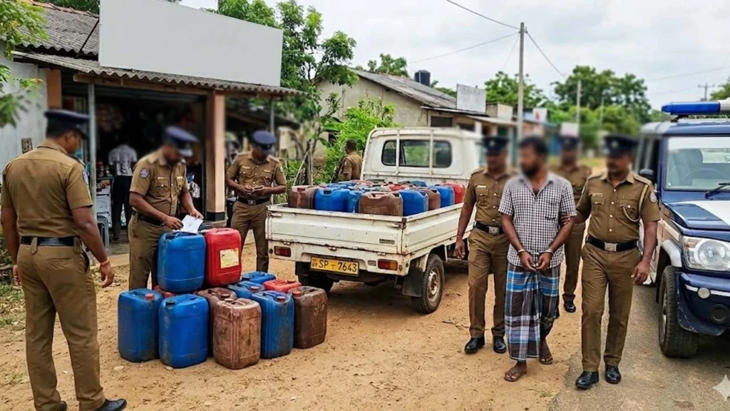 புல்மோடை நகரில் சட்டவிரோத டீசல் விற்பனை: 390 லீட்டர் டீசலுடன் ஒருவர் கைது!