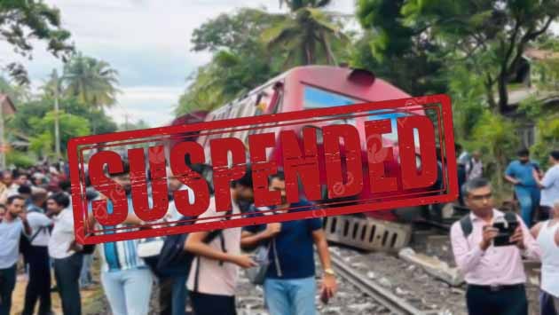 சாகரிக்கா ரயிலின் சாரதி உட்பட நால்வருக்கு பணியிடை நீக்கம்?
