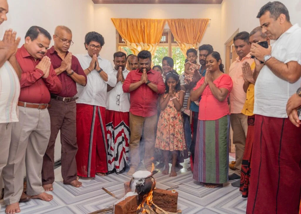 புதிய வீட்டில் ஜனாதிபதியுடன் புத்தாண்டு கொண்டாட்டம் !