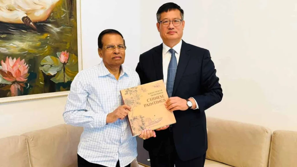 தனது ஜனாதிபதி பதவிக்காலத்தில் சீனாவுடன் பேணிய இராஜதந்திர உறவுகளை மைத்திரிபால சிறிசேன நினைவுகூர்ந்துள்ளார்.